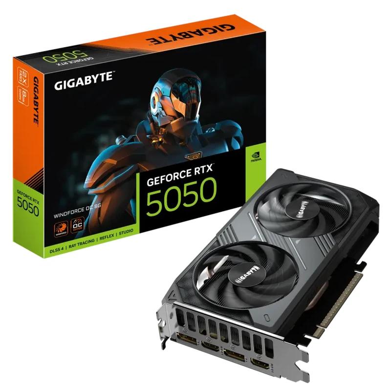 Gigabyte VGA NVIDIA RTX 5050 WINDFORCE OC 8G DDR6 - detalle