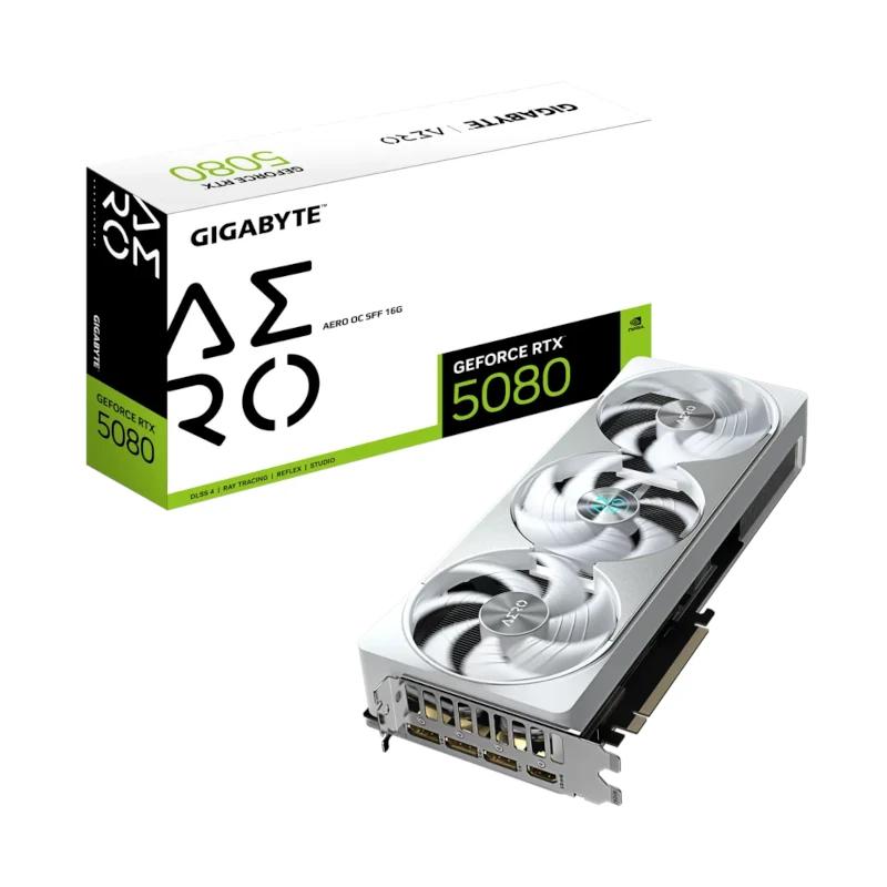 Gigabyte VGA NVIDIA RTX 5080 AERO OC 16GB DDR7 - detalle