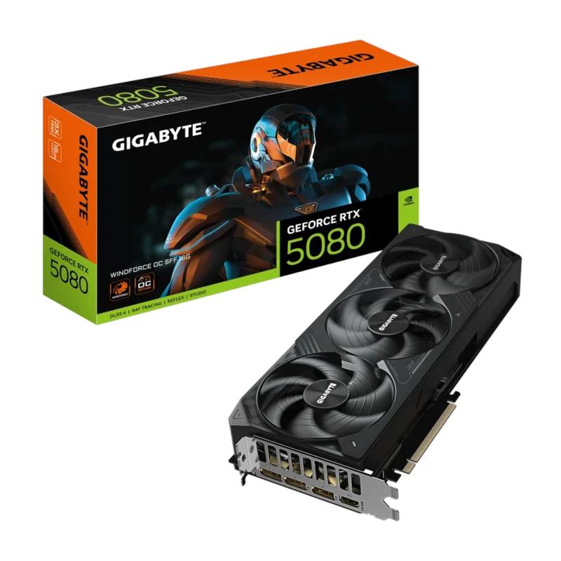 Gigabyte VGA NVIDIA RTX 5080 WF3OC 16GB DDR7 - detalle