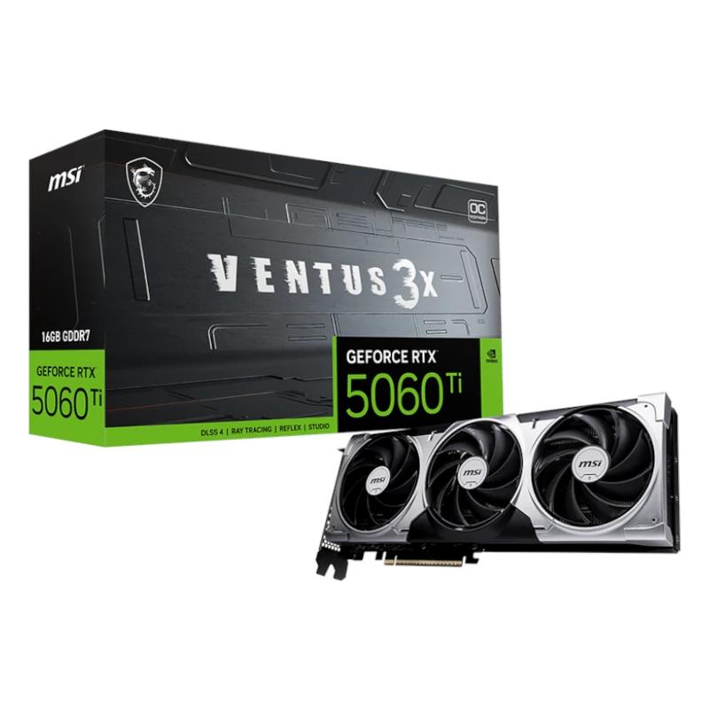 MSI VGA NVIDIA RTX 5060 Ti 16G VENTUS 3X OC - detalle