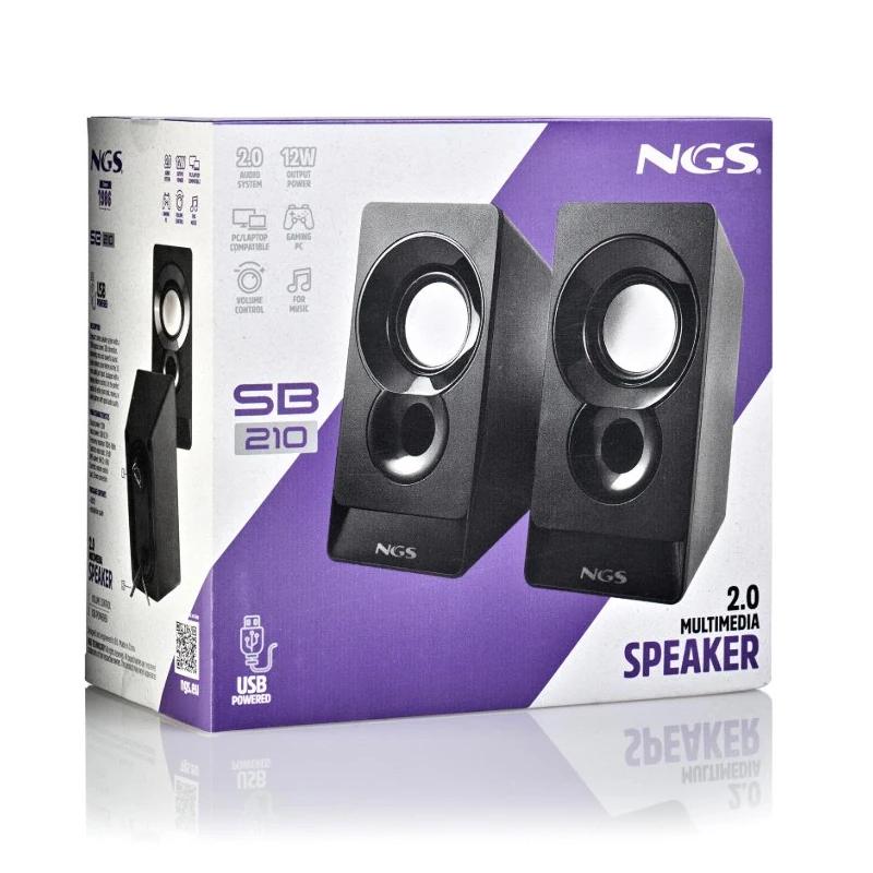 NGS Altavoz PC SB210 2.0 12W USB - detalle