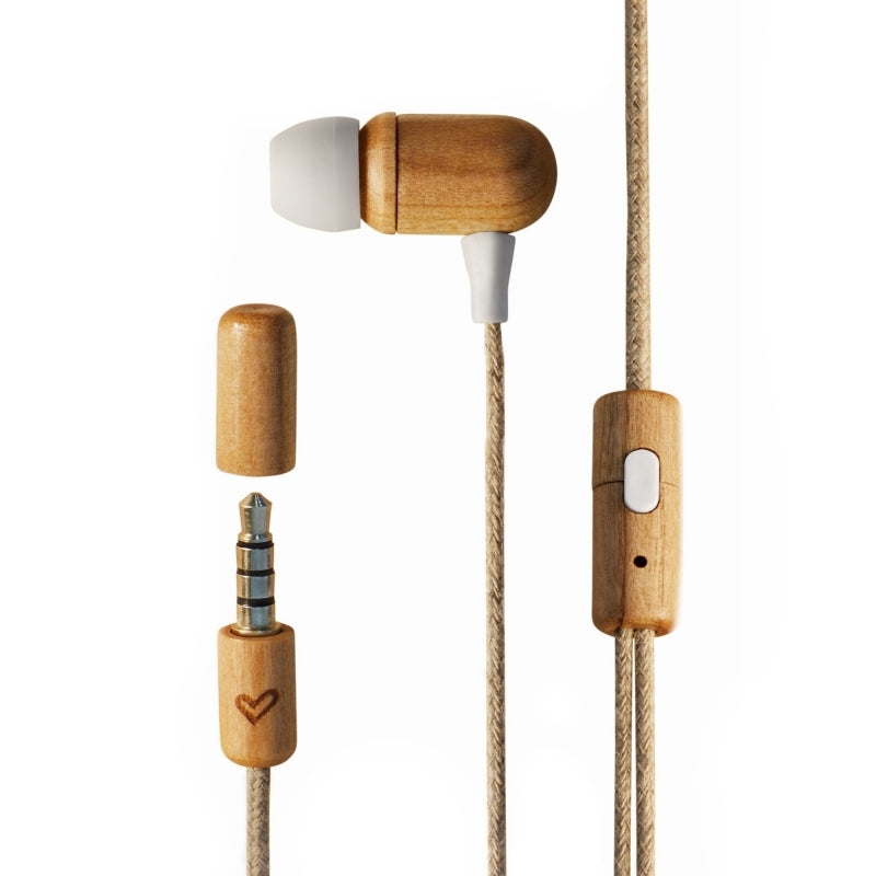 Auriculares Energy Eco Wood de cereixa