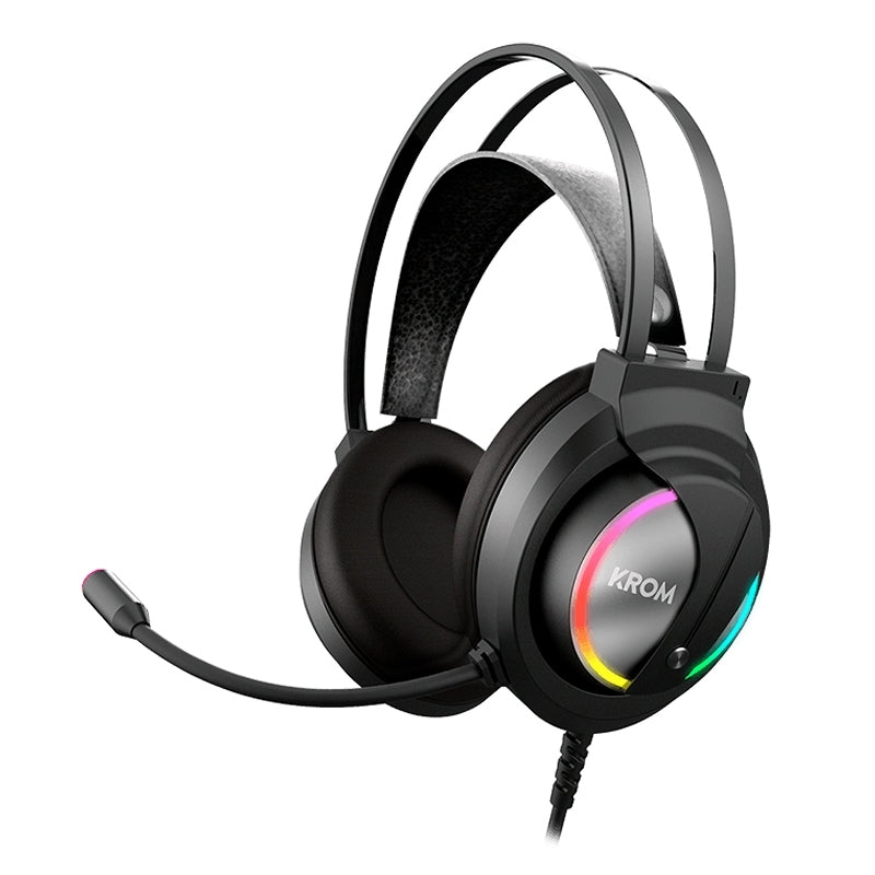 Auriculares para xogos Krom KAPPA RGB estéreo