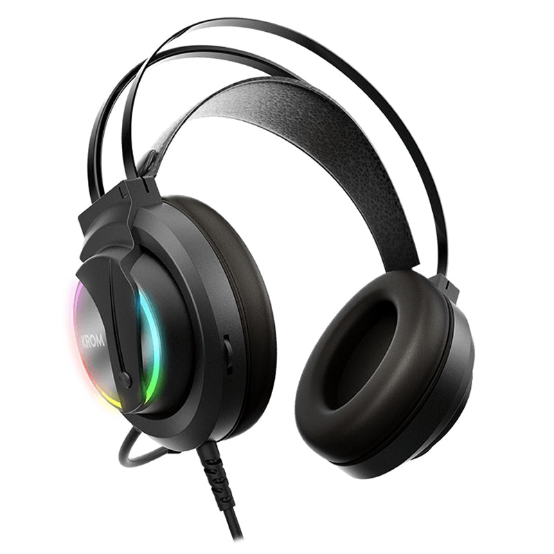 Auriculares para xogos Krom KAPPA RGB estéreo