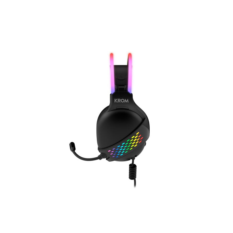 KROM Auricular Gaming KLAIM RGB LED - detalle