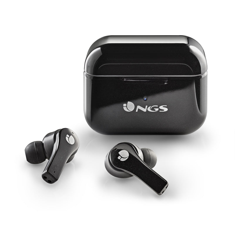Auriculares NGS ARTICABLOOMBLACK sen fíos negros