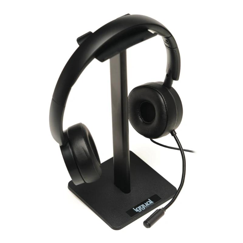 Soporte para auriculares iggual SA22 negro