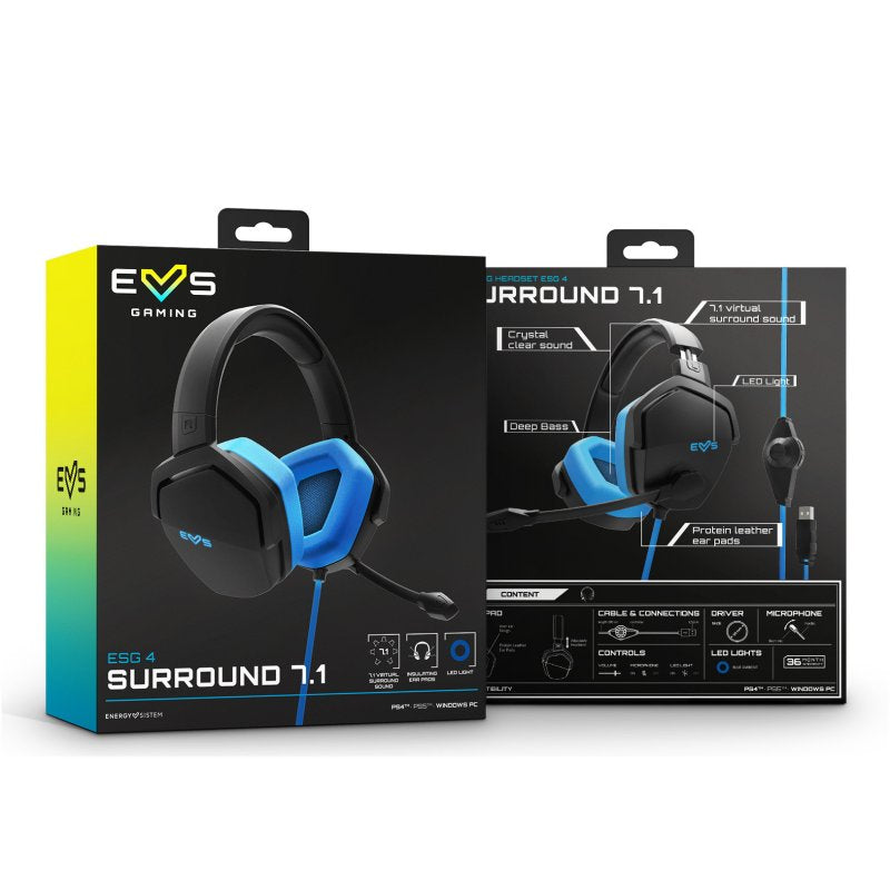 ENERGY SISTEM Auricular Gaming ESG 4 S 7.1 Blue - detalle