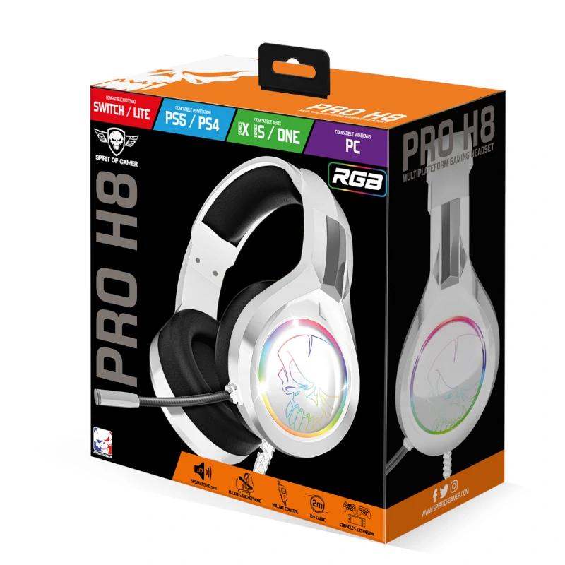 Spirit of Gamer Auricular Pro-H8 white - detalle