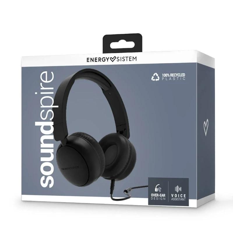 Auriculares, cable e micrófono Energy Sistem Soundspire