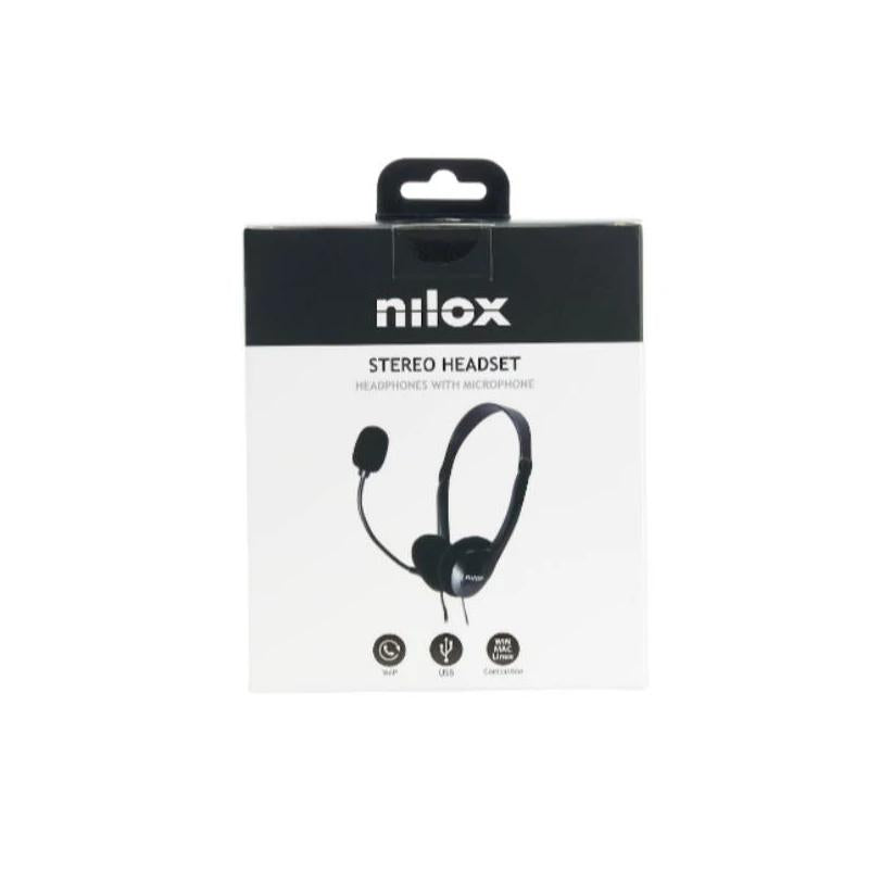 Auriculares USB Nilox con micrófono