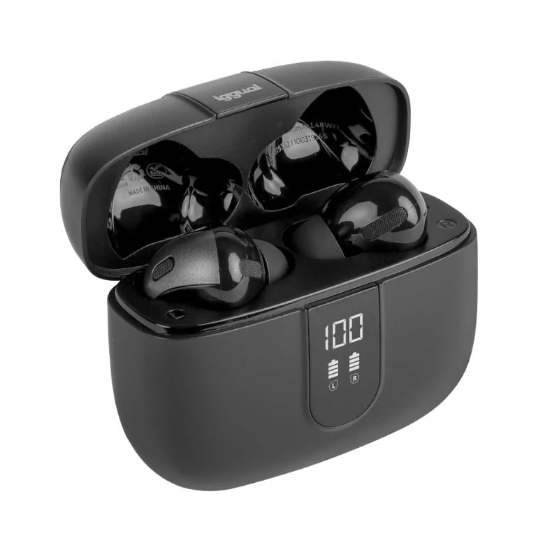 Auriculares Bluetooth sen fíos TWS iggual negros