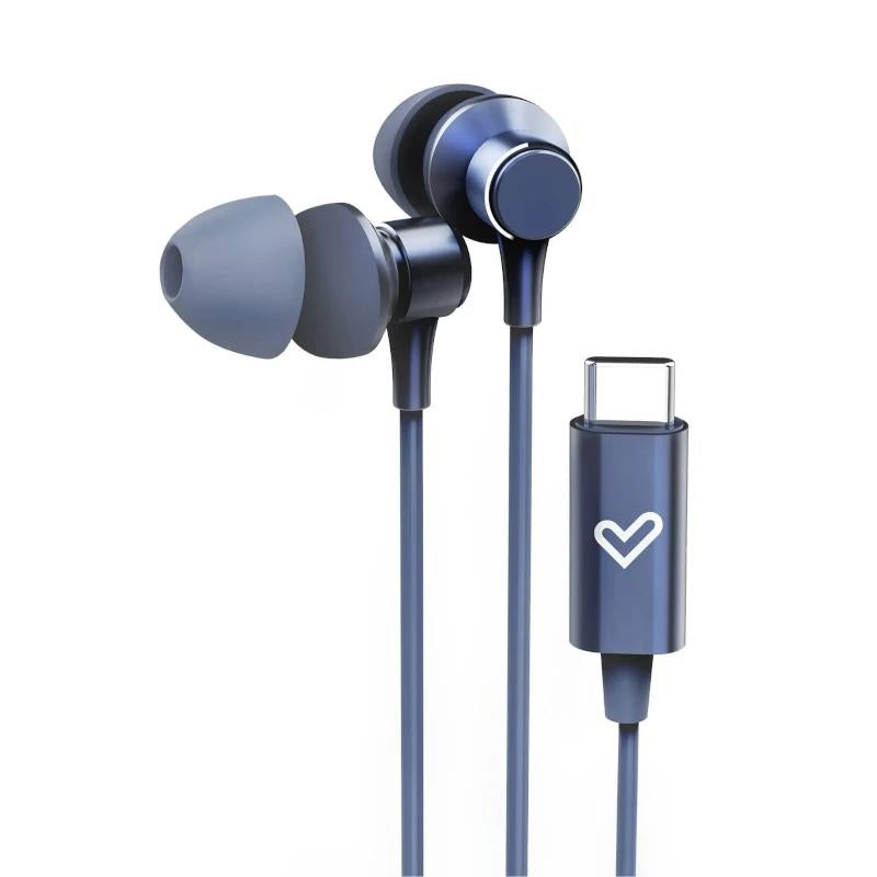 Auriculares Energy Sistem Metalized Tipo C Azul Mariño 