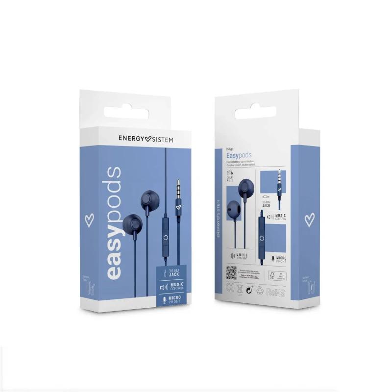 Energy Sistem Auriculares EasyPods Indigo - detalle