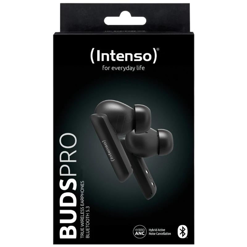 Auriculares Intense Buds Pro TWS con H-ANC+ENC, negros 