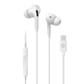 Celly Auriculares cable Usb-C Blanco