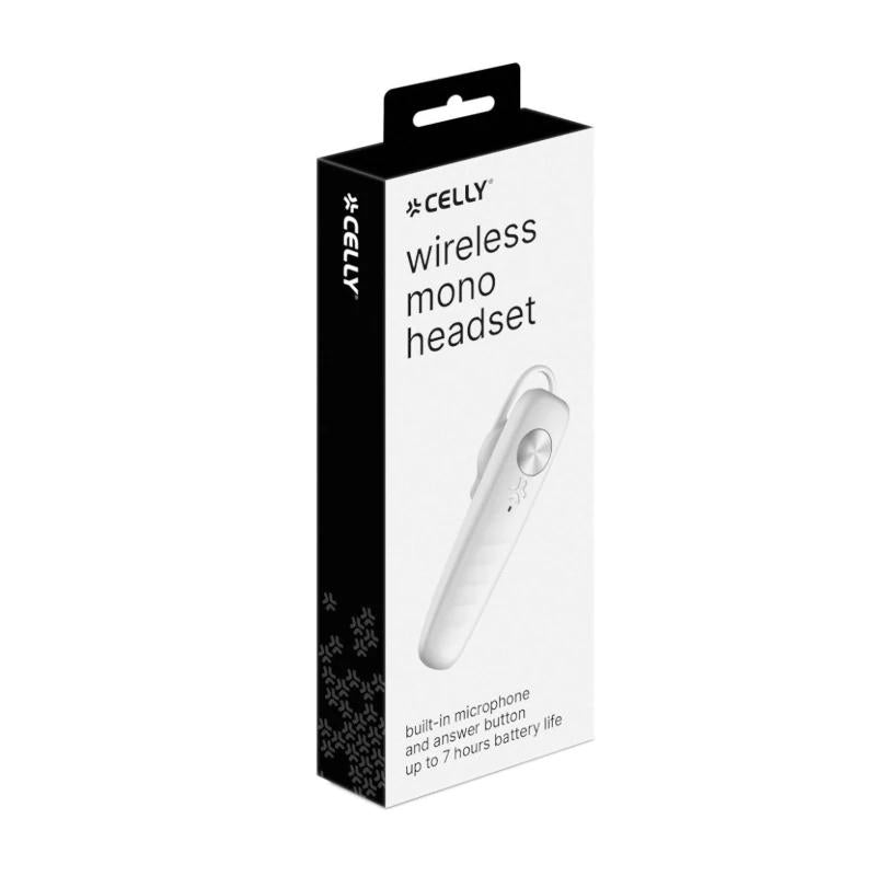 Celly Auricular mono Bluetooth Blanco - detalle