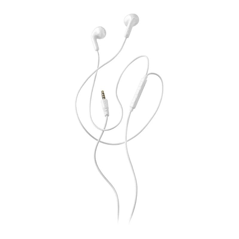 Auriculares con cable estéreo NGS brancos con conector jack de 3,5 mm 