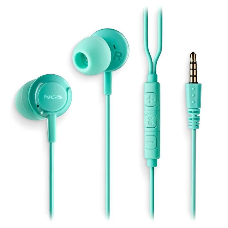 NGS Aricular Verde Estéreo Cable JACK 3.5 Mm