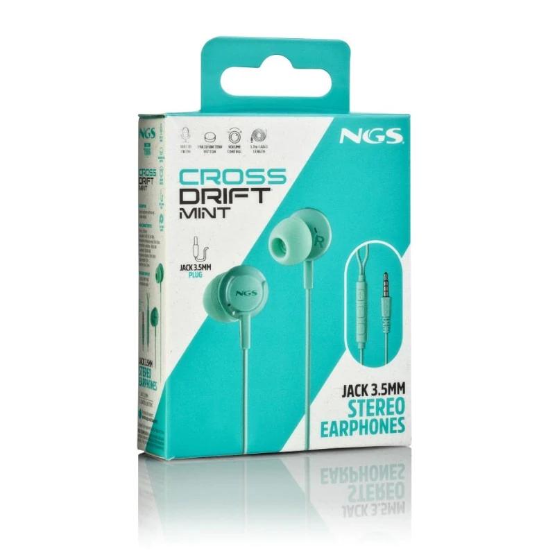 Cable de auriculares estéreo verde NGS JACK 3,5 mm 