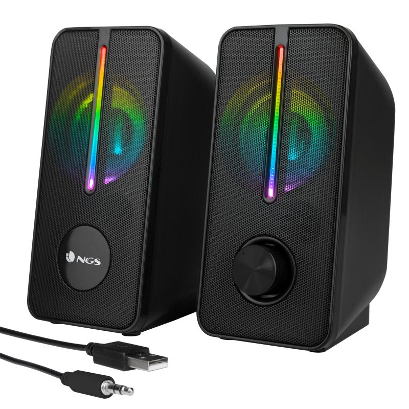 NGS Altavoces GAMING RGB 12W USB GSX-150 - detalle