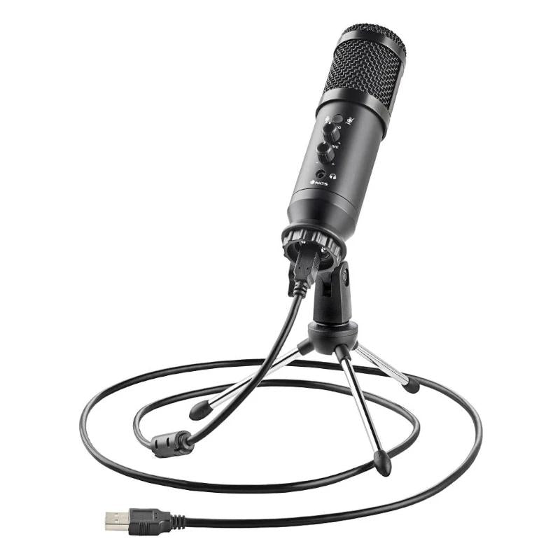 NGS MICROFONO UNIDIRECCIONAL CON TRIPODE Y USB - detalle