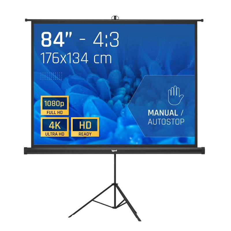 iggual Pantalla 84" 176x134 cm 4:3 trípode+bolsa - detalle