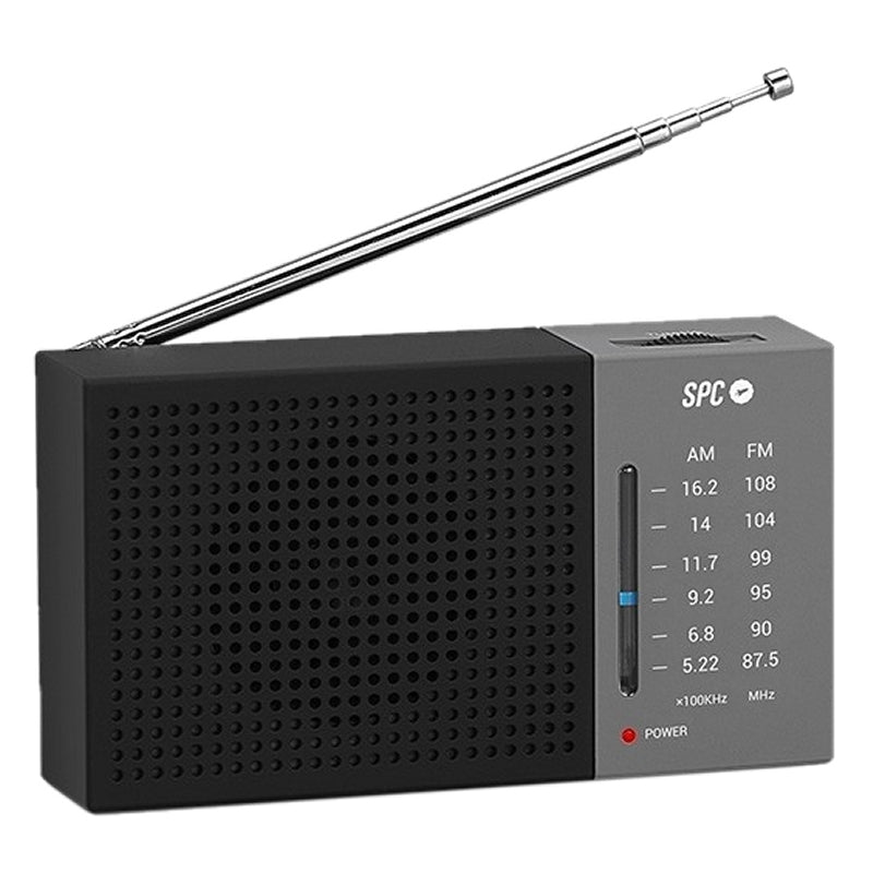 SPC Jetty Lite AM/FM Radio Gris - detalle