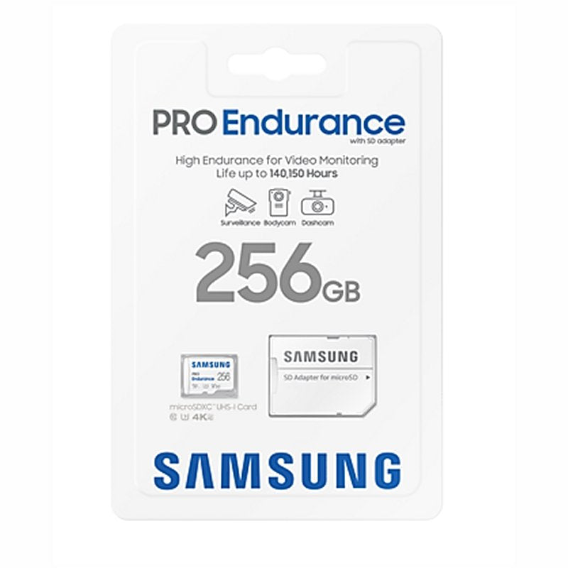 Samsung MicroSDHC Pro Endurance 256GB Clase 10 c/a - detalle