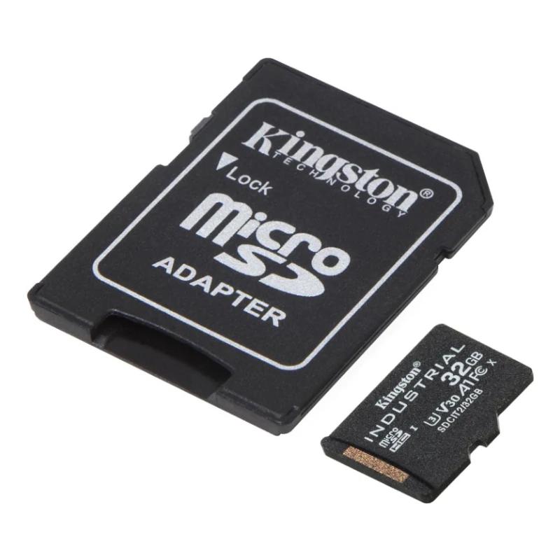Kingston MicroSD Industrial 32Gb con adaptador - detalle