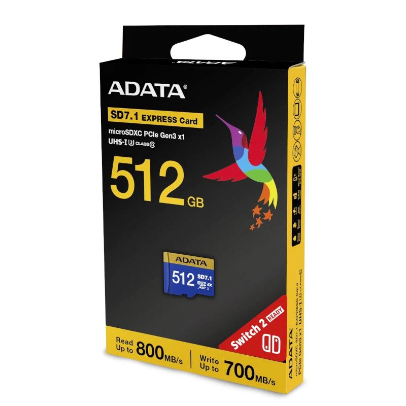 ADATA Extreme microSDXC 512GB SD7.1 Gen3x1 Switch2 - detalle