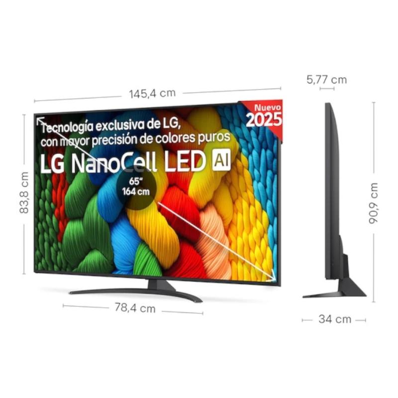 LG 65NANO81A6A TV 65" UHD SMART TV 4K - detalle