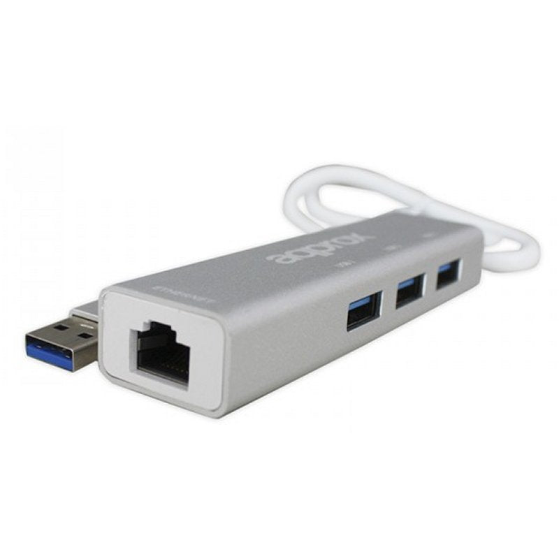 approx APPC07GHUB Adaptador USB 3.0 Gigabit + HUB - detalle