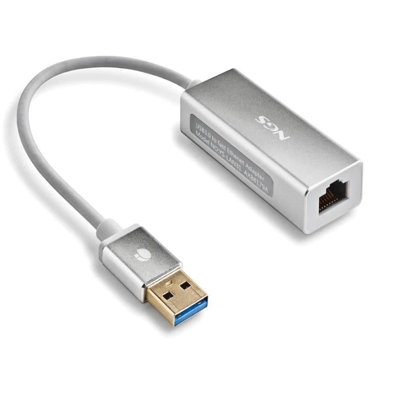 NGS Adaptador Hacker 3.0 usb a lan 1GBPS CABLE 15C - detalle