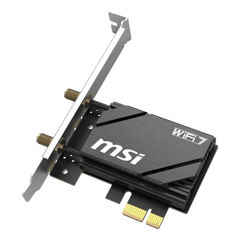 MSI Herald GPBE65 Tarjeta PCIe WiFi7 BE6500 - detalle
