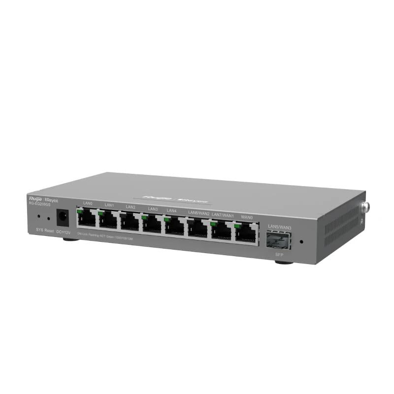 Reyee Desktop 9-port cloud management router , inc - detalle
