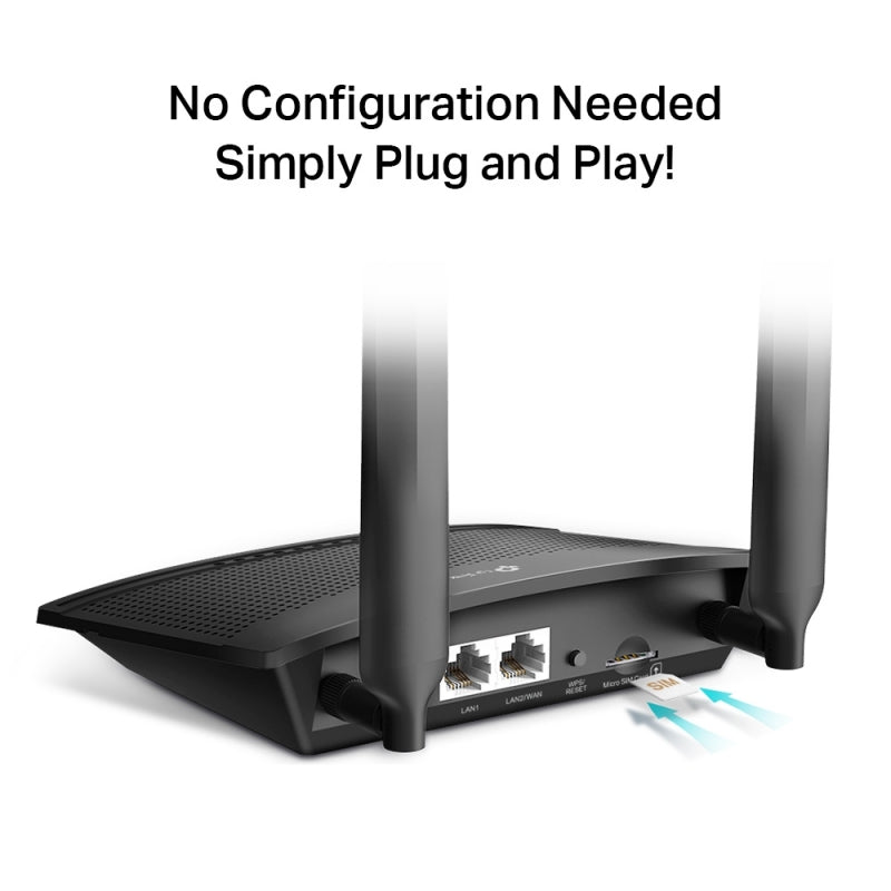 TP-LINK TL-MR100 Router 4G LTE WiFi N300 - detalle