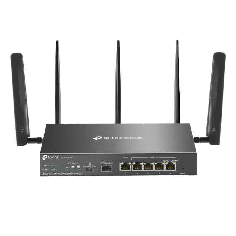 TP-Link ER706W-4G Router 4G+Cat6 AX3000 VPN 4xLAN