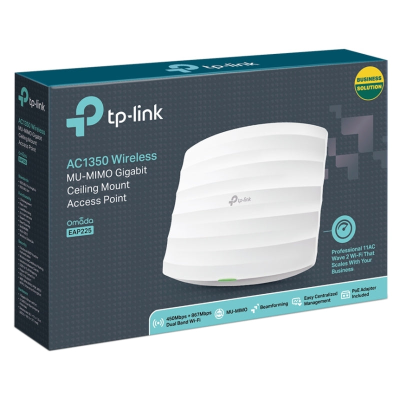 TP-LINK EAP225 Punto Acceso AC1350 Dual Band PoE - detalle