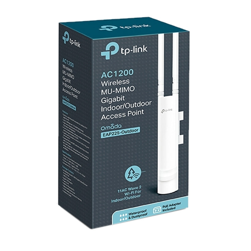 TP-LINK EAP225-Outdoor Punto Acceso AC1200 PoE - detalle