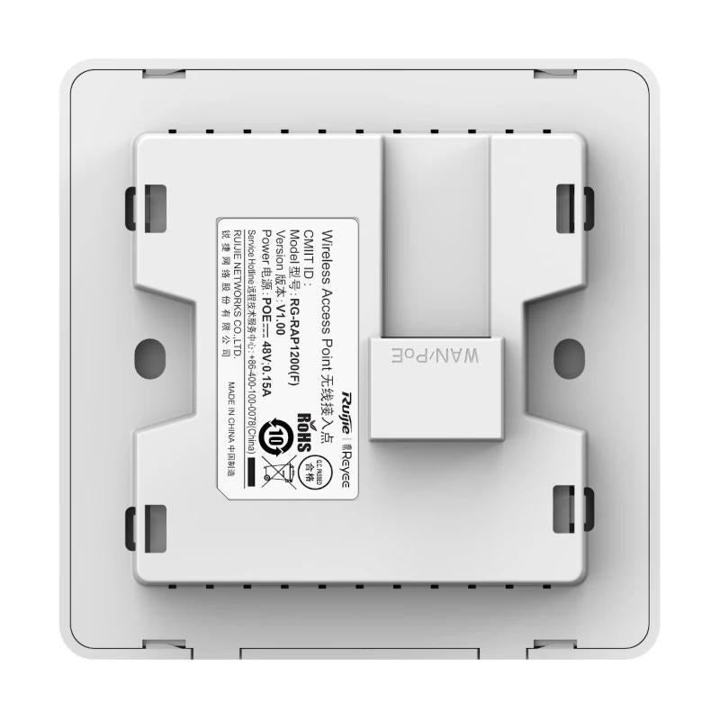 Reyee AC1300 Dual Band Wall Access Point, 867Mbps - detalle