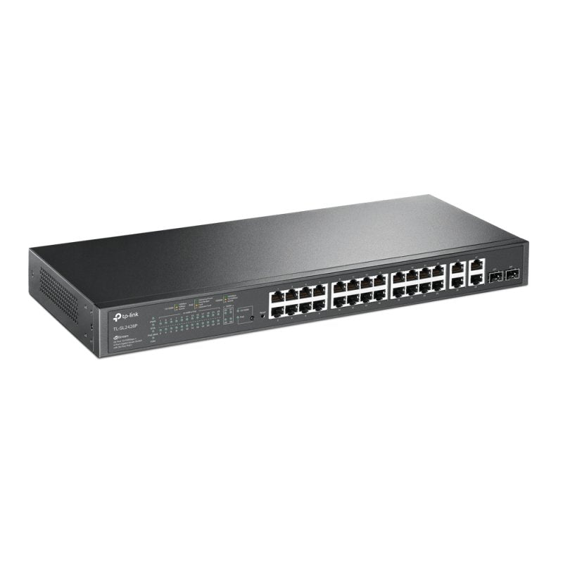 TP-Link SL2428P Switch 24x10/100Mbps PoE+ 4xGb - detalle