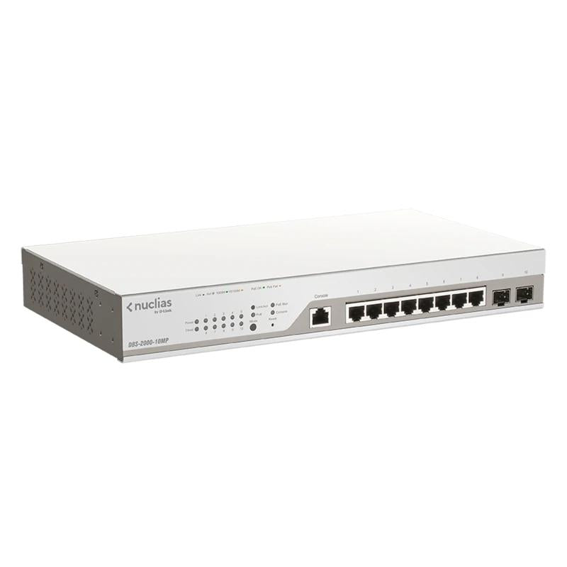 D-Link DBS-2000-10MP/E 10xGb PoE+ Switch 2xSFP 1Y - detalle