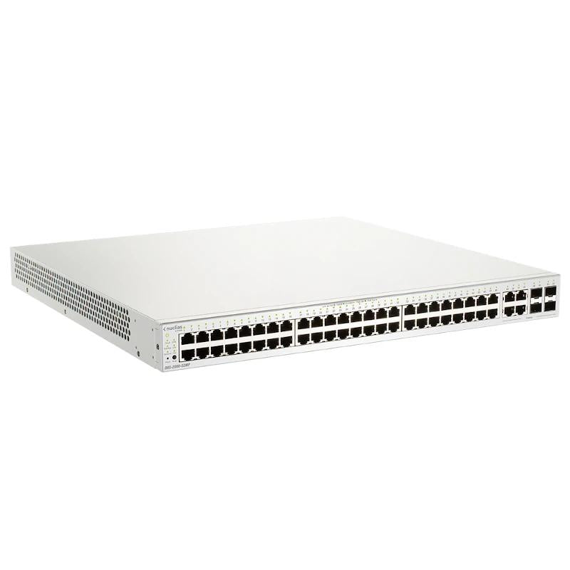 D-Link DBS-2000-52MP/E 52xGb PoE+ Switch 4xC 370W - detalle