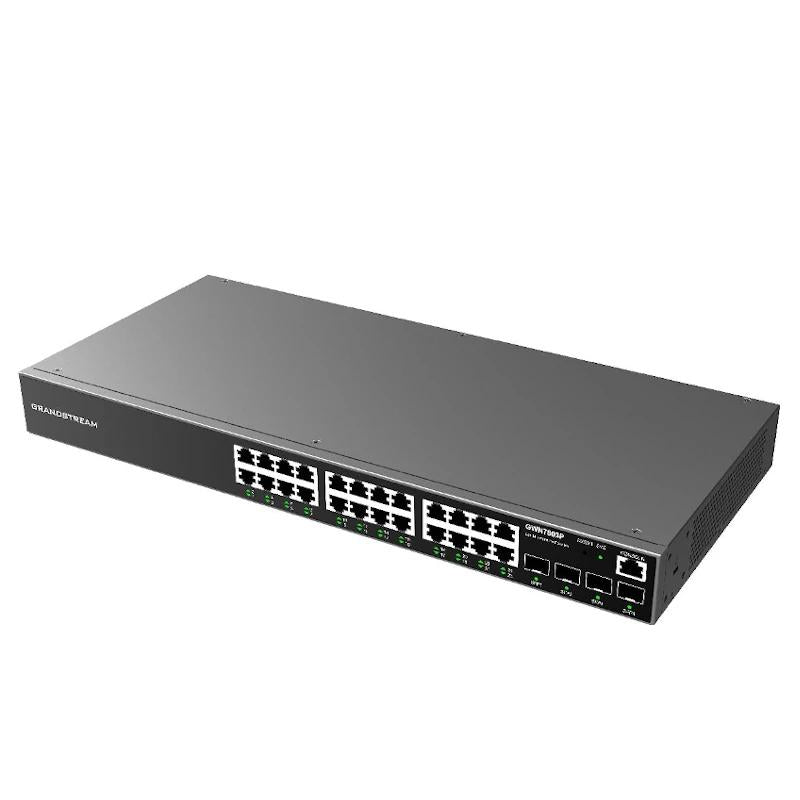 Grandstream GWN7803P Switch 24xGbE PoE 4xSFP 360W - detalle