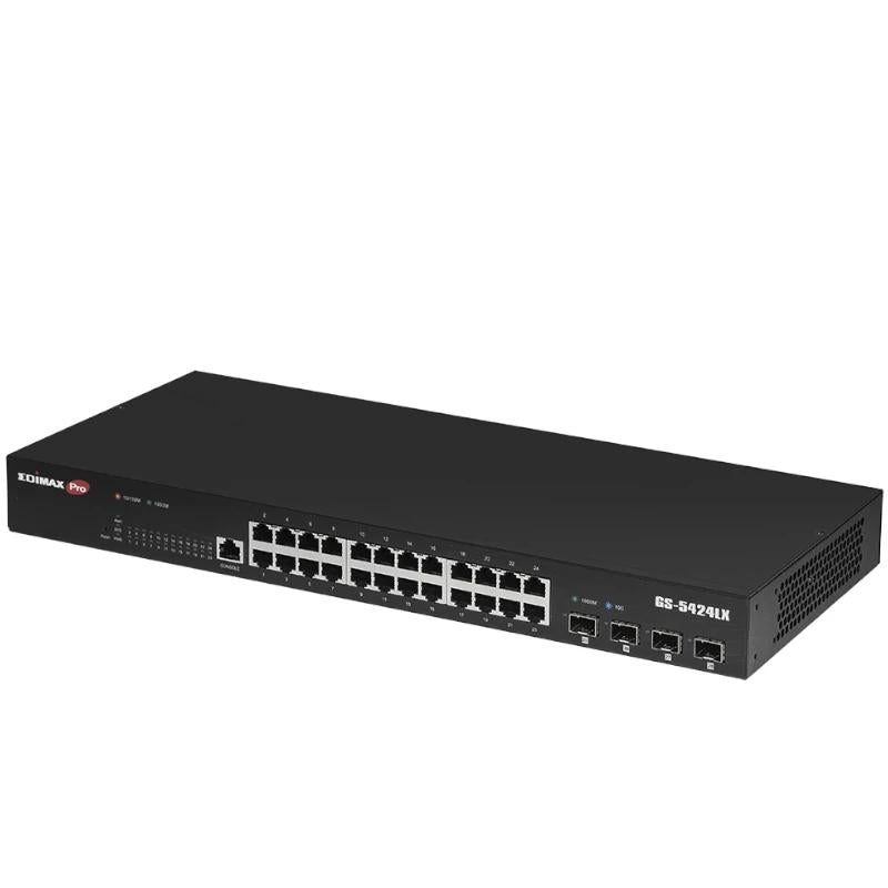 Edimax GS-5424LX 24xGb 4x10Gb SFP+ 1xConsola - detalle