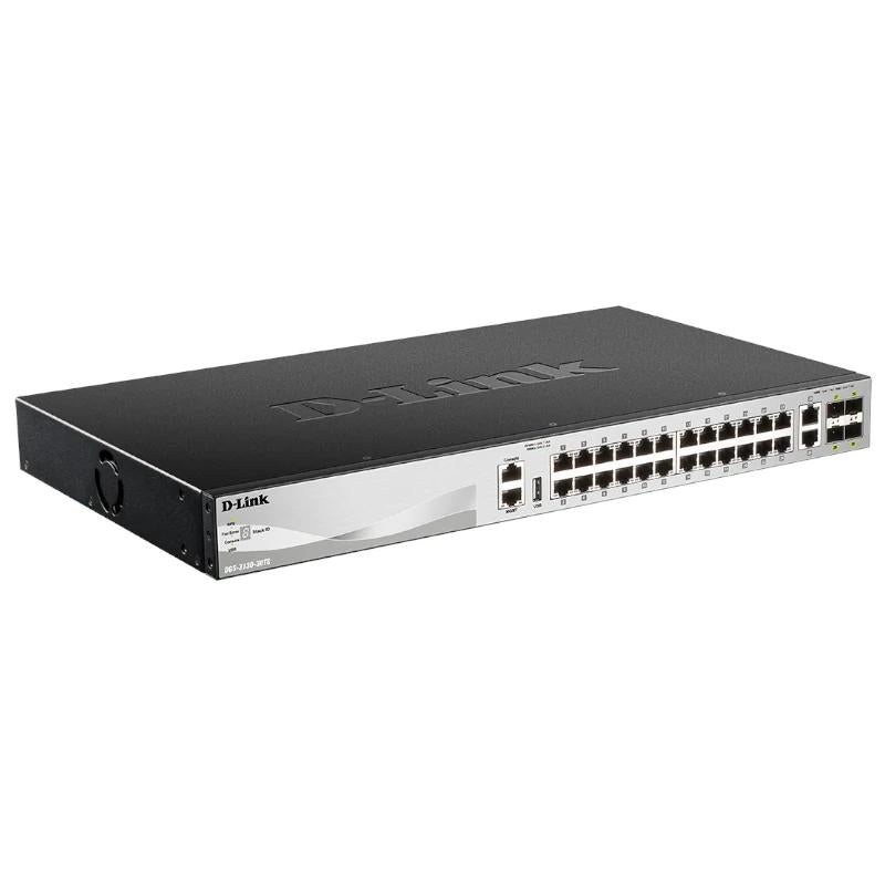 D-Link DGS-3130-30S/E Switch L3 24xSFP 4xSFP+ 2x - detalle