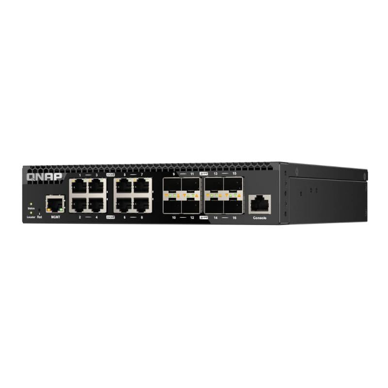 QNAP QSW-M3216R-8S8T Switch 8x10GbE SFP+ 8x10GbE - detalle