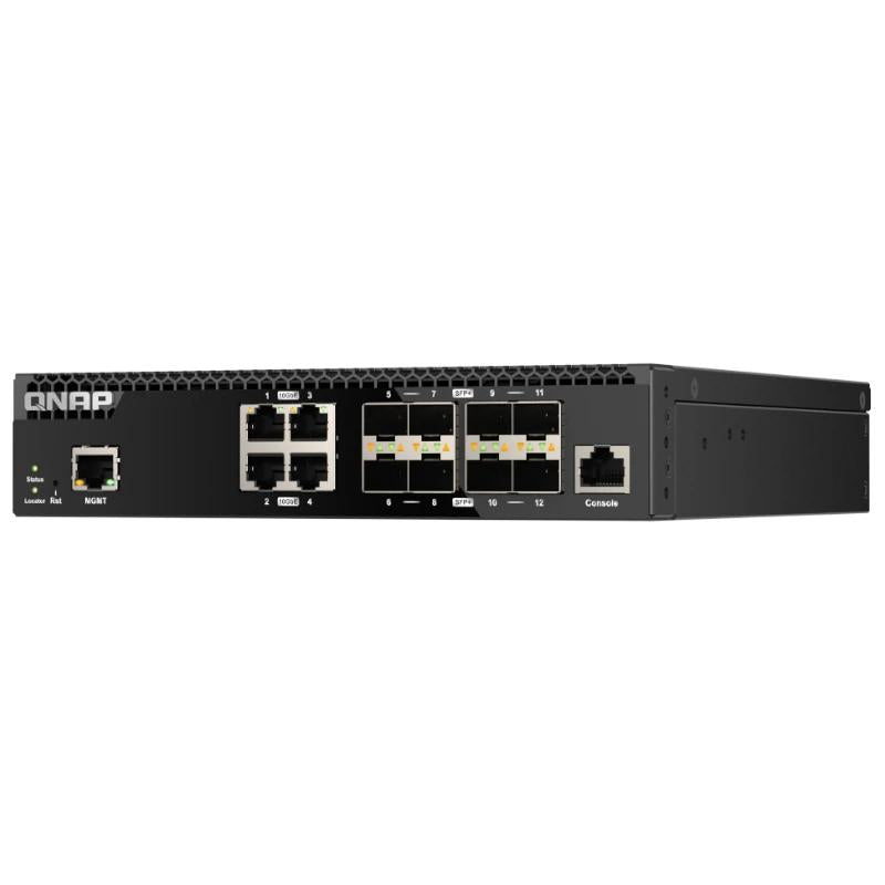 QNAP QSW-M3212R-8S4T Switch 8x10GbE SFP+ 4x10GbE - detalle