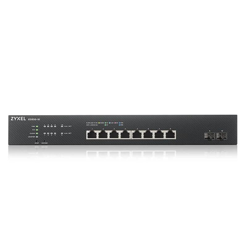ZyXEL XS1930-10 Smart Switch 8xmGb 2x10Gb SFP+ L3 - detalle